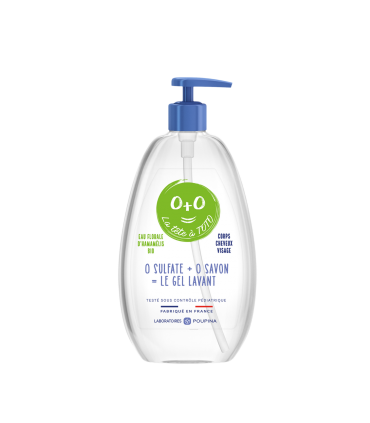 Poupina gel lavant 0 sulfate + 0 savon pour enfant à partir de 3 ans. Corps et cheveux.