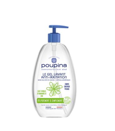 Poupina gel lavant pour bébé. Corps et cheveux